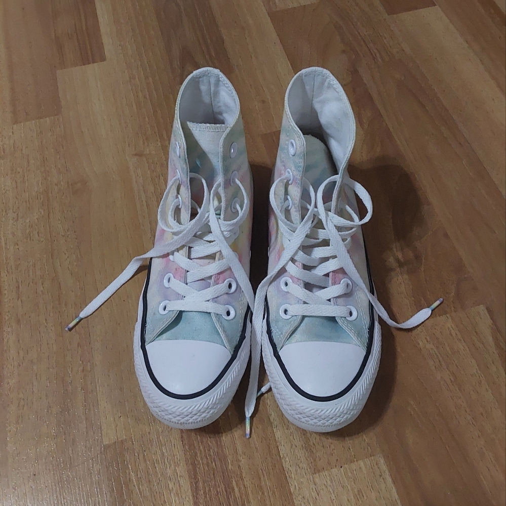 CONVERSE CHUCK TAYLOR ALL STAR HI TOP TIE DYE SNEAKERS